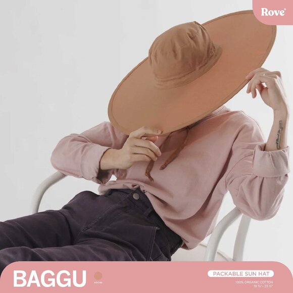 NWT Baggu Packable Sun Hat - Cocoa main image 4